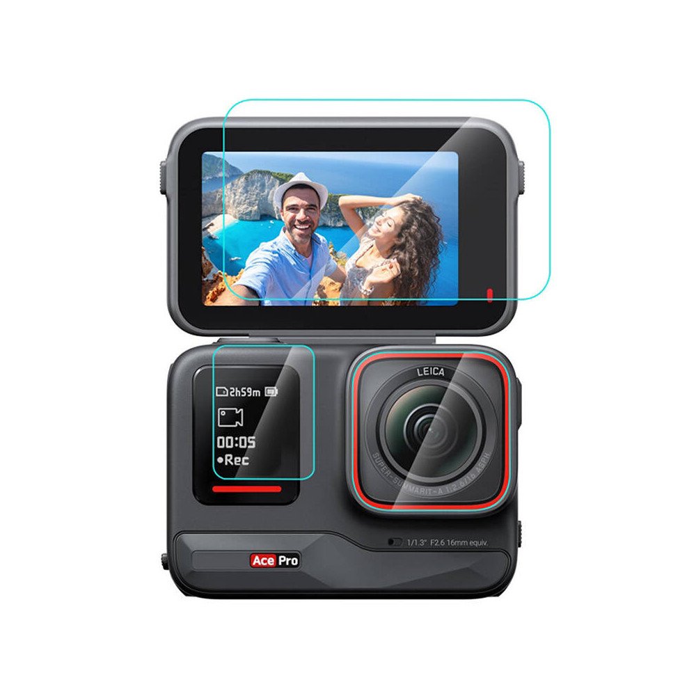 3 viename grudinto stiklo plevele PULUZ, skirta Insta360 Ace Pro (PU951T)