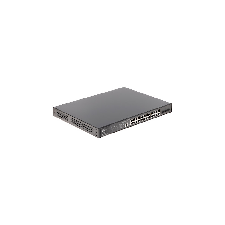 TP-Link :: TL-SG3428MP JetStream 28 portu Gigabit L2+ pārvaldīts slēdzis ar 24 portu PoE+