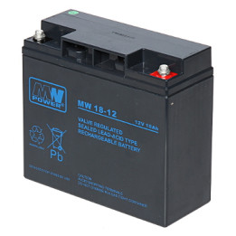 12V 18Ah noslēgts svina-skābes akumulators 12V/18AH-MW