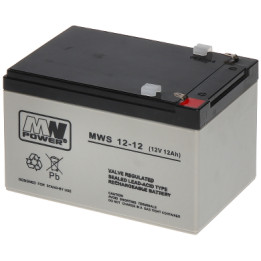 12V 12Ah noslēgts svina-skābes akumulators 12V/12AH-MWS