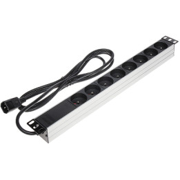 PD-8/RACK/IEC 8 kontaktligzdu 1U 19" PDU 10A