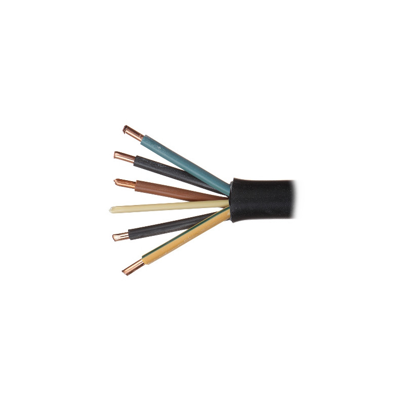 YKY-5X10.0 Strāvas kabelis 5x10mm² 10m