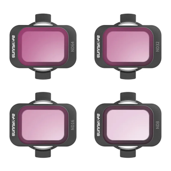 4 filtru rinkinys ND 8/16/32/64 Sunnylife, skirtas DJI Avata 2