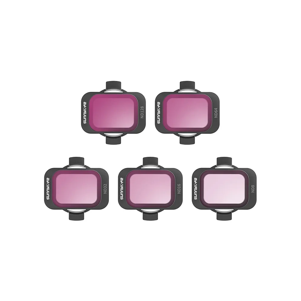 5 filtru komplekts Sunnylife ND 8/16/32/64/128 prieks DJI Avata 2