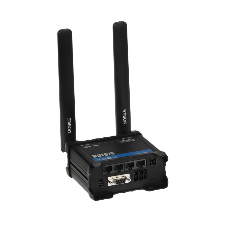 Teltonika RUT976 5G maršrutētājs ar Dual SIM, divu joslu Wi-Fi, RS-232/485