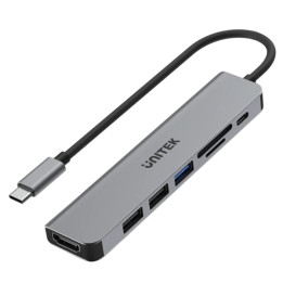 UNITEK H1118A USB 3.0 centrmezgls USB-C 4 porti