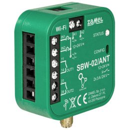 ZAMEL SBW-02/ANT viedais vārtu kontrolieris Wi-Fi 12-24V