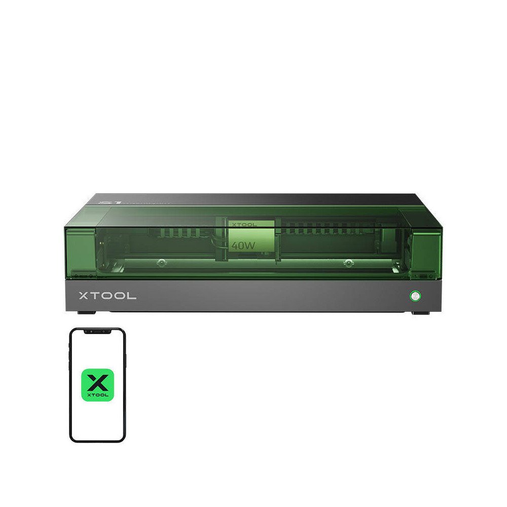 Lasergraveer 2-in-1 xTool S1 40W koik-uhes komplekt (must)