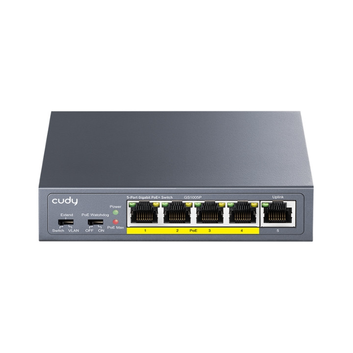 Cudy GS1005P 5 portu Gigabit PoE+ slēdzis 60W