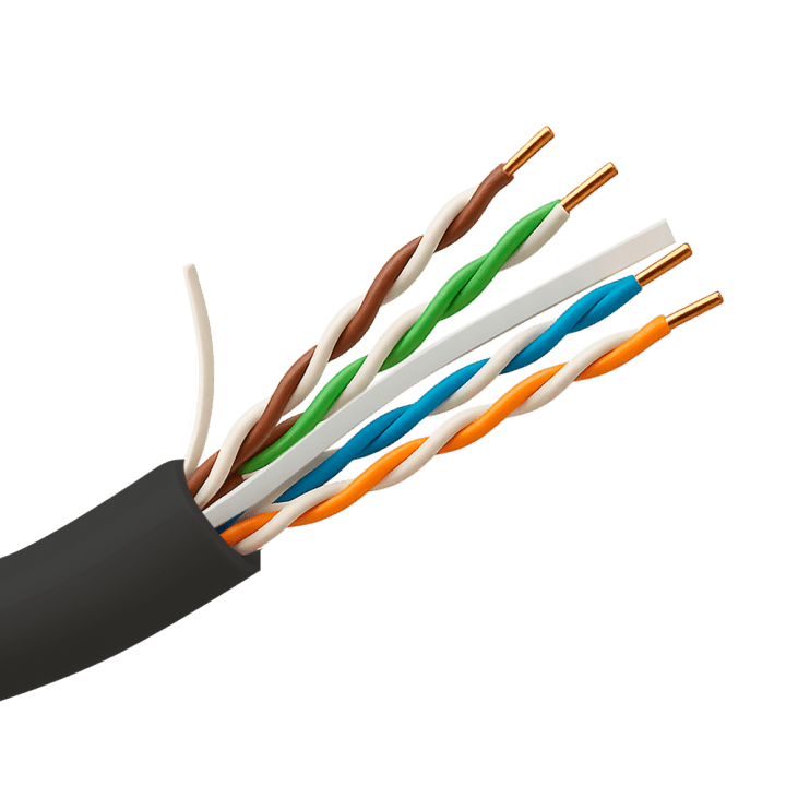 SAFIRE UTP6-100-OUTDOOR Outdoor Cat6 UTP tinklo kabelis, 100 m ritė