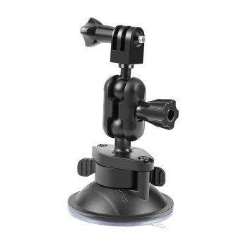 PULUZ suction cup mount for sports cameras (DJI, GoPro, Insta360) PU545B (black)