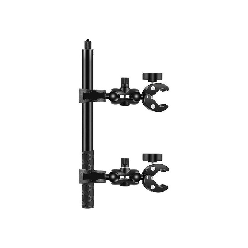 Moottoripyora/polkupyorateline PULUZ kahdella puristimella ja selfie-tikku 150 cm