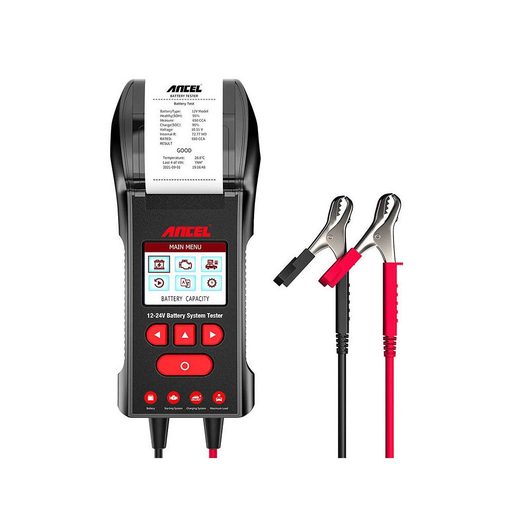 Aku tester printeriga Ancel BST600