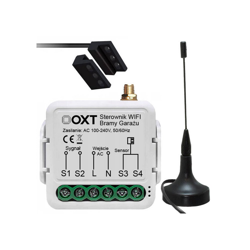 OXT-moduuli porttimoottoreille TUYA WiFi-antennilla ja anturilla