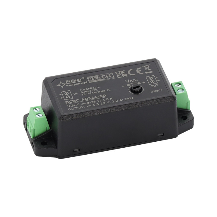 PULSAR DCDC-ADJ2A-SD regulējams DC/DC pārveidotājs 2A