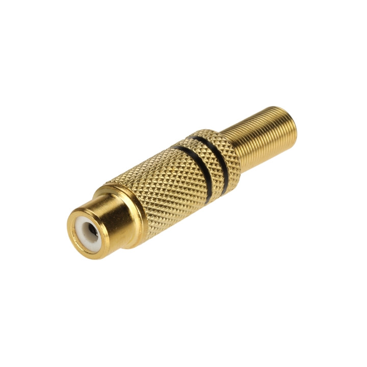 CINCH-G/MET-V2 разъем RCA мама серебро