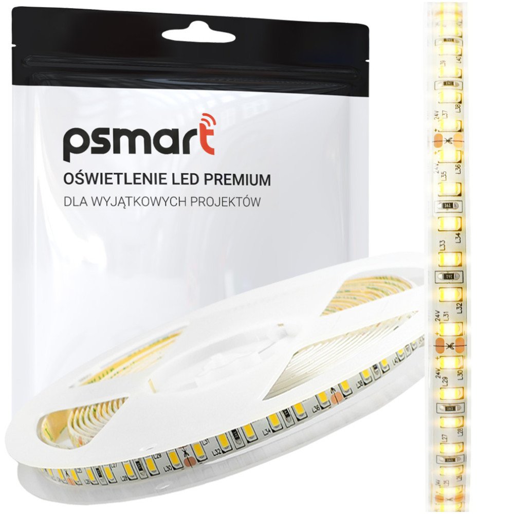 PSMART Tasma LED 24V WW 2835 IP65 8 120LED/ 5