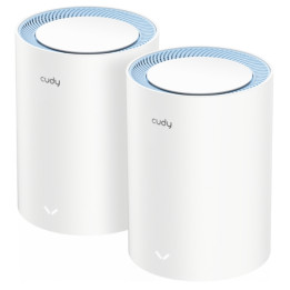 Cudy M1200(2-Pack) AC1200 divjoslu Wi-Fi tīkla sistēma, 2 mezgli, balta
