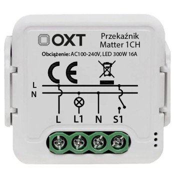 OXT modula releja 1 kede Matter Wi-Fi Homekit