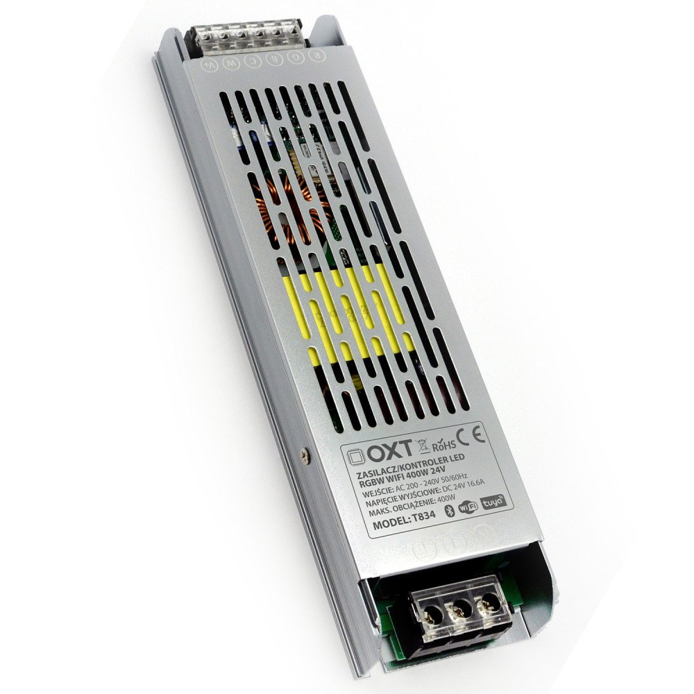 OXT 2in1 RGB+CCT LED maitinimo saltinis ir valdiklis 400W 24V WiFi TUYA