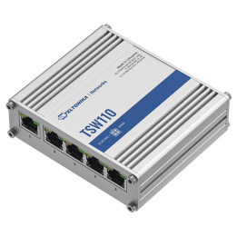 Teltonika TSW110 Industrial neuzraudzīts pasīvais PoE slēdzis