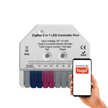 MINI 5-in-1 controller for Home Assistant Hue ZigBee TUYA LED strips