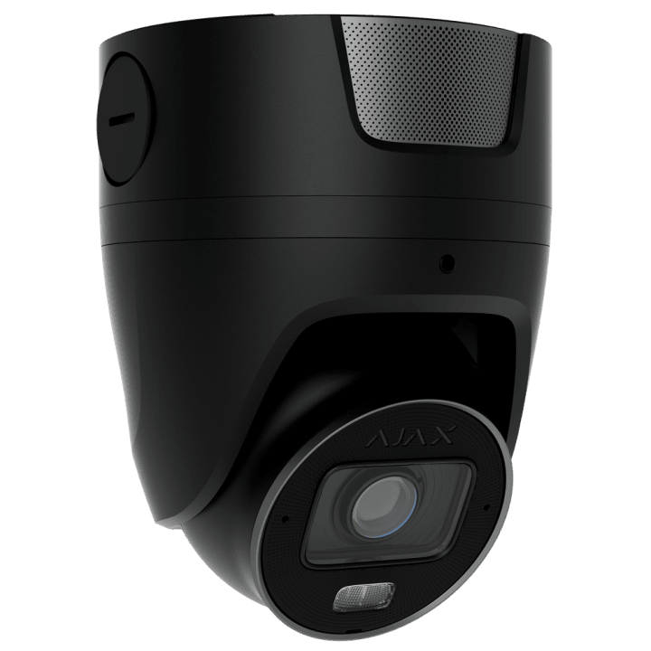 AJAXCCTV AJ-TURRETCAM-8-HLVF-S-B 8 megapikselin torni IP-kamera 2,8–12 mm:n Varifocal-objektiivilla, kaksoisvalaistus, 60 m IR, 