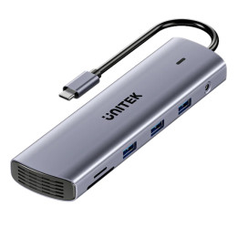 UNITEK D1113BGY01 USB 3.0 centrmezgls Ethernet