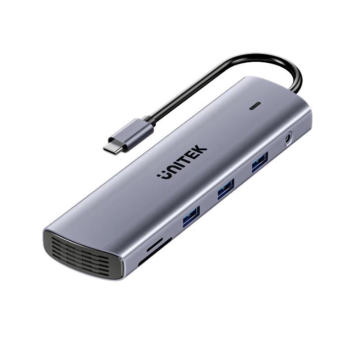 UNITEK D1113BGY01 USB 3.0 centrmezgls Ethernet