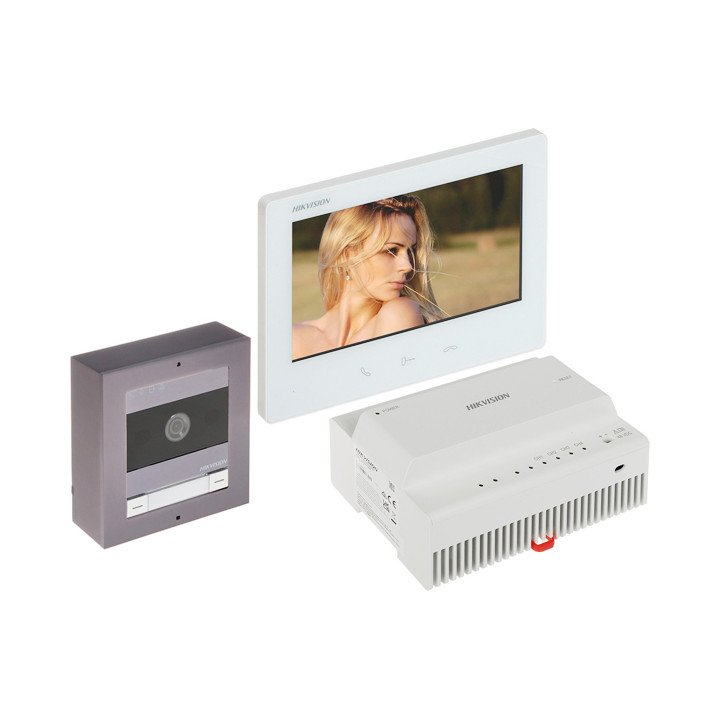 Hikvision DS-KIS704EY/ALUMINUM Video Door Phone Kit