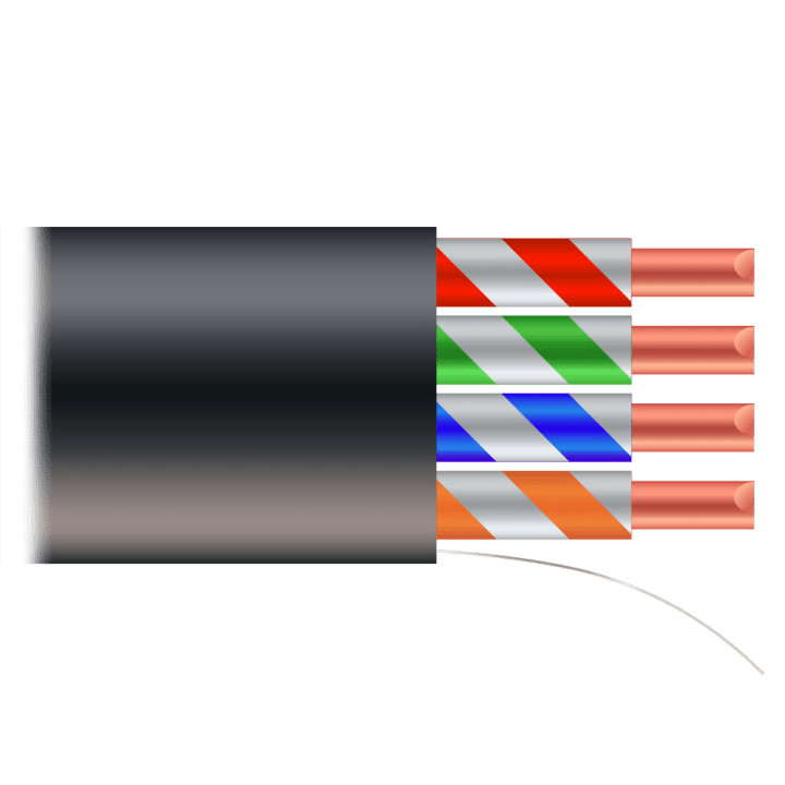 Кабель UTP6 SAFIRE UTP6-500-OUTDOOR Cat6 U/UTP для улицы, бухта 500m