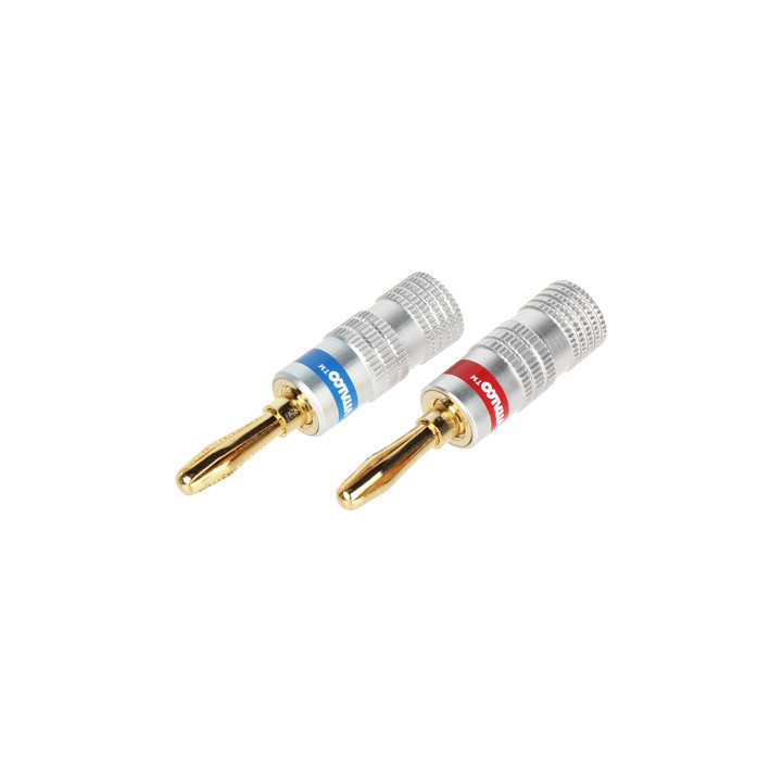 VITALCO BAN-PLUG-HQ Banana Plug Connector Red + Blue