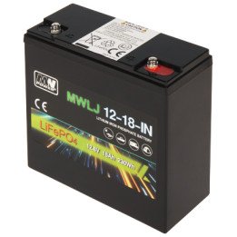 MW Power LiFePO4 Battery 12.8V 18Ah 12.8V/18AH/LIFEPO4-MWLJ