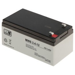 MW Power 12V/3.4AH-MWS Battery 12V 3.4Ah