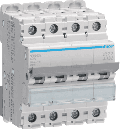 Hager NRN432 MCB 4P C-Curve 32A 20kA