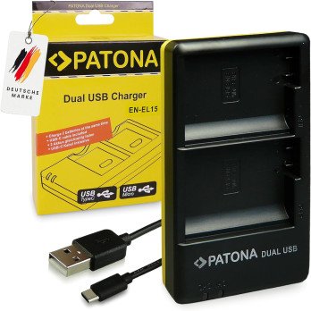 Laadija Foto Dual Quick Nikon EN-EL15/EN-EL15B USB