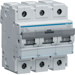 Hager HMC380 MCB 3P 15kA C-80A 4,5M