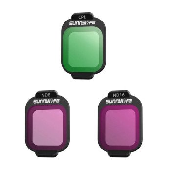 Filtry CPL, ND8, ND16 Sunnylife vai DJI Flip