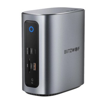 Blitzwolf BW-TH15 17in1-telakointiasema 2xHD+DP+4xC+3xUSB 3.0+USB 3.1+C 3.2+C PD+RJ45+micro SD+SD+3,5 mm aani