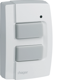 Hager TRE302 RF ārējā dubultā spiedpoga