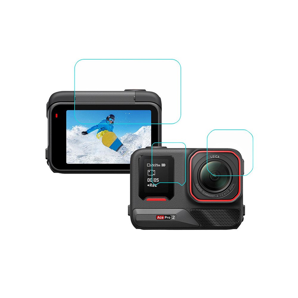 Puluz 3-in-1 kaitsekile Insta 360 Ace Pro 2 jaoks