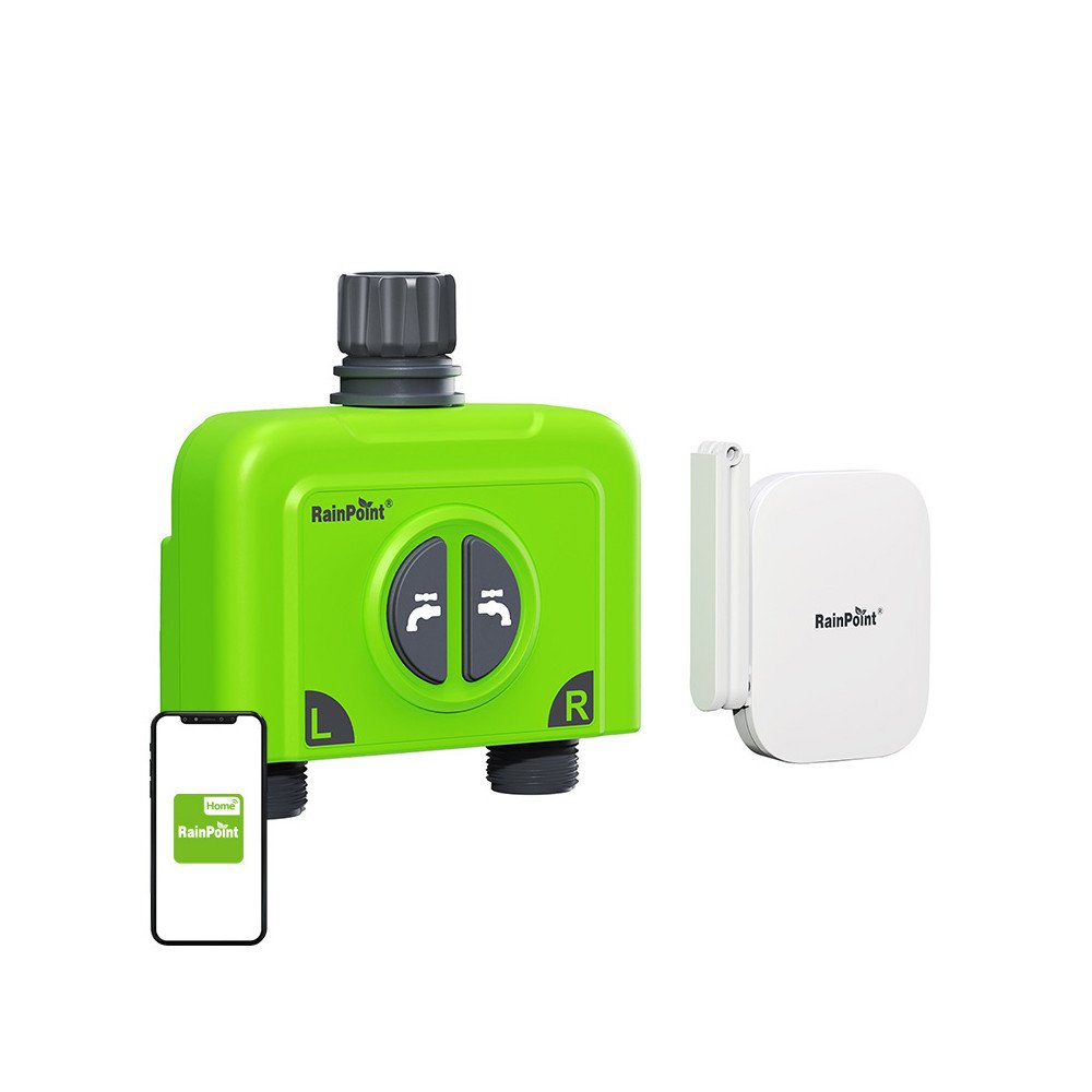 RainPoint WiFi 2-tsooniline luusiga niisutuskontroller