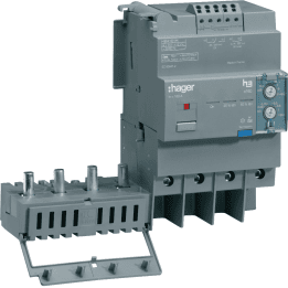 Hager HBA161H RCD Add-on 4P 160A Adjustable Residual Current Device