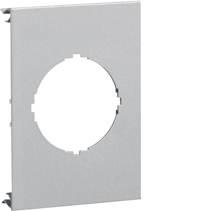 Hager L93007035 Pre-cut Lid 1gang, Light Grey (RAL 7030)