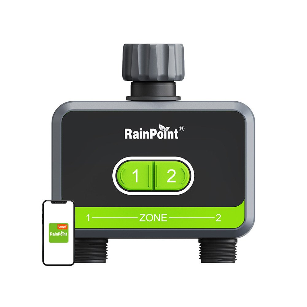 RainPoint 2-tsooniline niisutuskontroller koos rakendusega