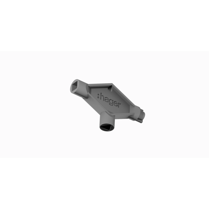 Hager FL99Z Triangular Key, Orion.Plus, RAL 7046