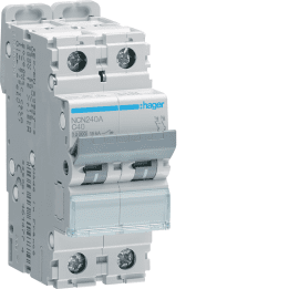Hager NCN240 MCB 2P C-40A 10kA