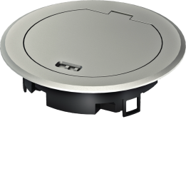 Hager BSR02MKS Metal Hinged Cover for BSR02, Silver