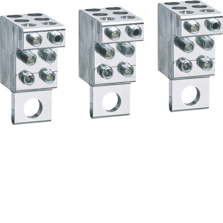 Распределительный блок Hager HYS155H Cage Term P160 Cu/Al 3P 6x4-25mm²