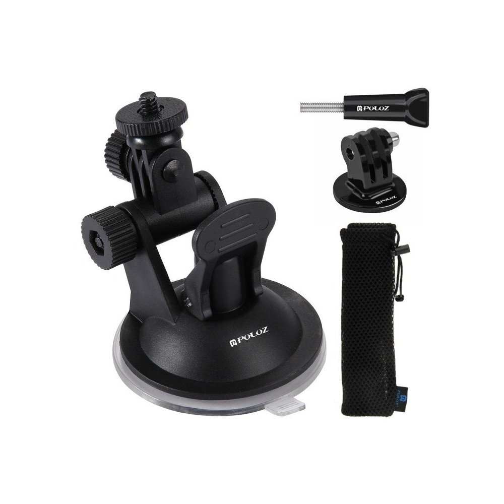 Puluz car windshield mount for sports cameras (including Osmo Action 5 Pro, Insta360 X5)